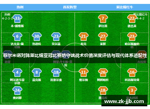菲尔米诺对阵莱比锡亚冠比赛防守端战术价值深度评估与现代体系适配性 菲尔米诺对阵莱比锡亚冠比赛防守端战术价值深度评估与现代体系适配性